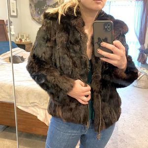 Vintage Kamal Los Angeles Rabbit Fur Coat Jacket